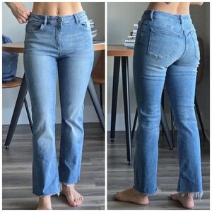 DL1961 Bridget Mid Rise Instasculpt Bootcut Crop Jeans, Size 29